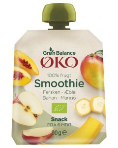 Grøn Balance Smoothie Pfirsich-Mango Bio 90 g