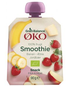 Grøn Balance Smoothie Erdbeere-Banane Bio 90 g