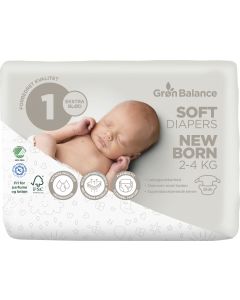 Grøn Balance Windeln Newborn 2-4kg 28 Stück