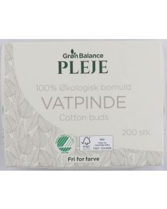 Groen Balance Öko-Wattestäbchen 200 Stück