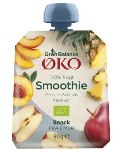 Grøn Balance Smoothie Apfel-Ananas-Pfirsich Bio 90 g