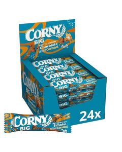 CORNY BIG Schoko Salted Caramel 24&times;40g mit Vollkornflakes, Salted Caramel und Milchschokolade