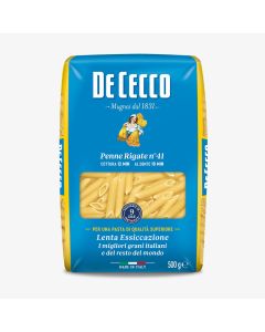 De Cecco Penne Rigate Nr. 41 500 g – Premium italienische Pasta mit Rillen für extra Saucenhalt