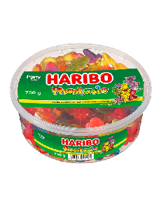Haribo Phantasia 750g Dose mit bunten Fruchtgummis und Schaumzucker