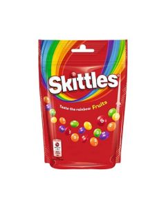 Skittles Fruits 136g bunte Kaudragees mit knuspriger Hülle und Fruchtgeschmack