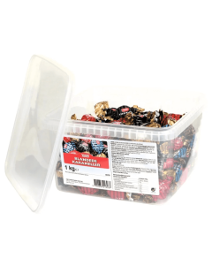 Toms Blandede Karameller 1000g gemischte Karamellen mit Sahne Lakritz Schokolade und Minze