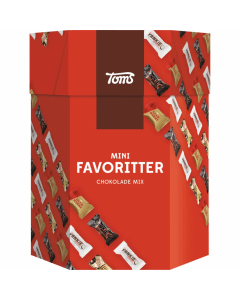Toms Mini Favoritter 1300g Mischung aus Mini-Schokoladen mit Nougat N&uuml;ssen Karamell und Fruchtf&uuml;llungen
