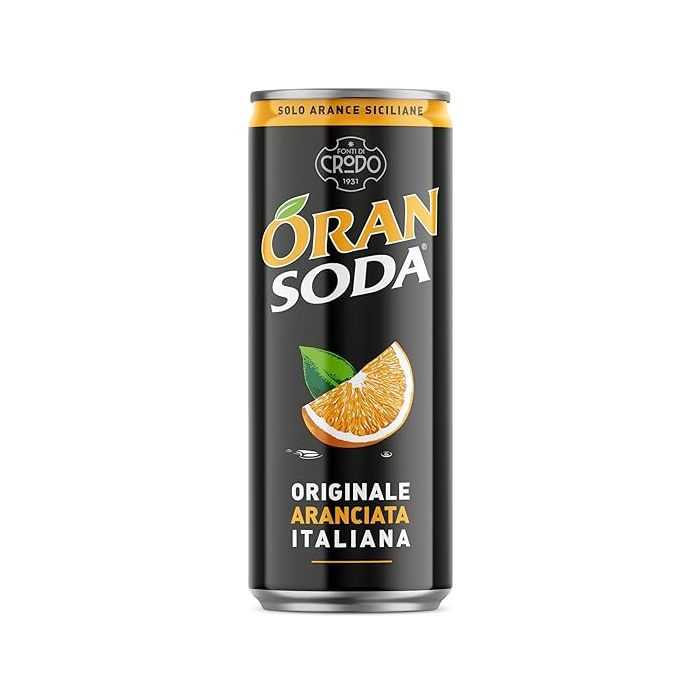 Crodo Oran Soda 24 x 330ml Dosen mit natürlicher italienischer Orangenlimonade Crodo Oran Soda 24 x 330ml Dosen mit natürlicher italienischer Orangenlimonade