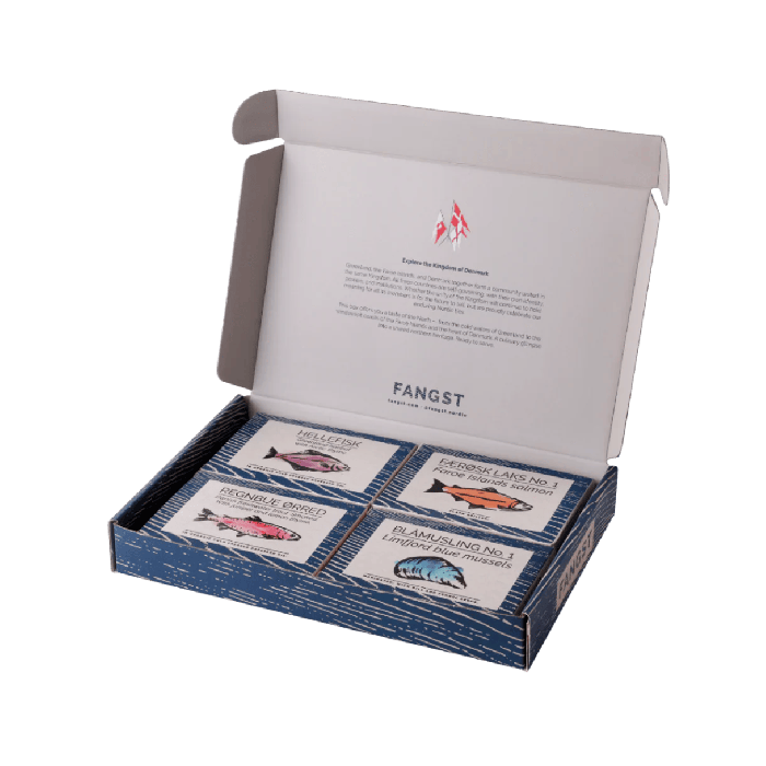 FANGST Kingdom of Denmark Box vorverpacktes nordisches Seafood Geschenkset