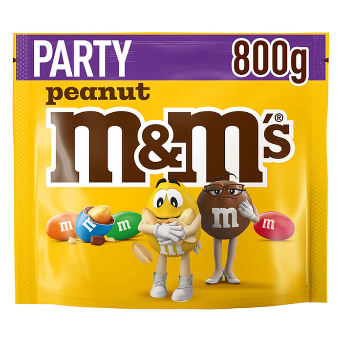 M&M’s Peanut Party Pack 800 g – bunte Schokolinsen mit Erdnüssen M&M’s Peanut Party Pack 800 g – bunte Schokolinsen mit Erdnüssen