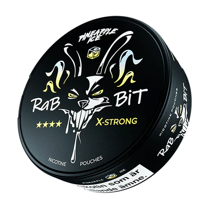 RABBIT Pineapple Ice Nikotinbeutel – Slim Nicotine Pouches mit tropischem Ananasgeschmack und kühlender Ice Note