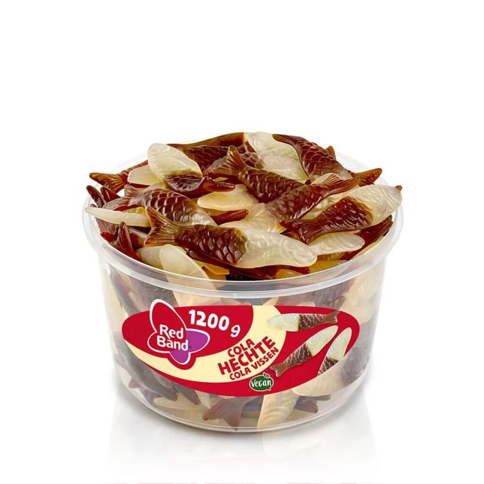 Red Band Cola Hechte Cola-Fruchtgummifische mit intensiv frischer Colanote Red Band Cola Hechte Cola-Fruchtgummifische mit intensiv frischer Colanote
