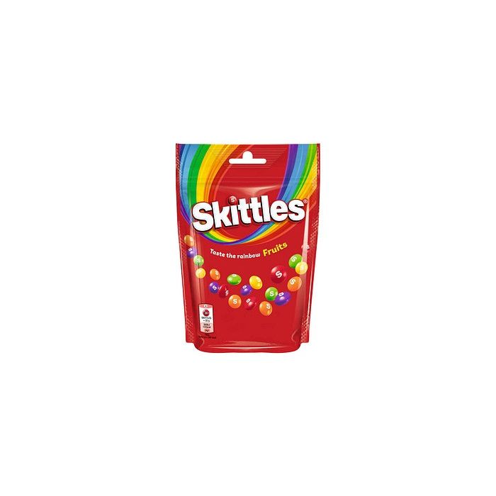 Skittles Fruits 136g bunte Kaudragees mit knuspriger Hülle und Fruchtgeschmack Skittles Fruits 136g bunte Kaudragees mit knuspriger Hülle und Fruchtgeschmack