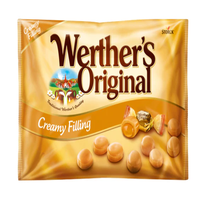 Werther’s Original Creamy Filling Karamellbonbons 1 kg mit flüssiger Karamellfüllung